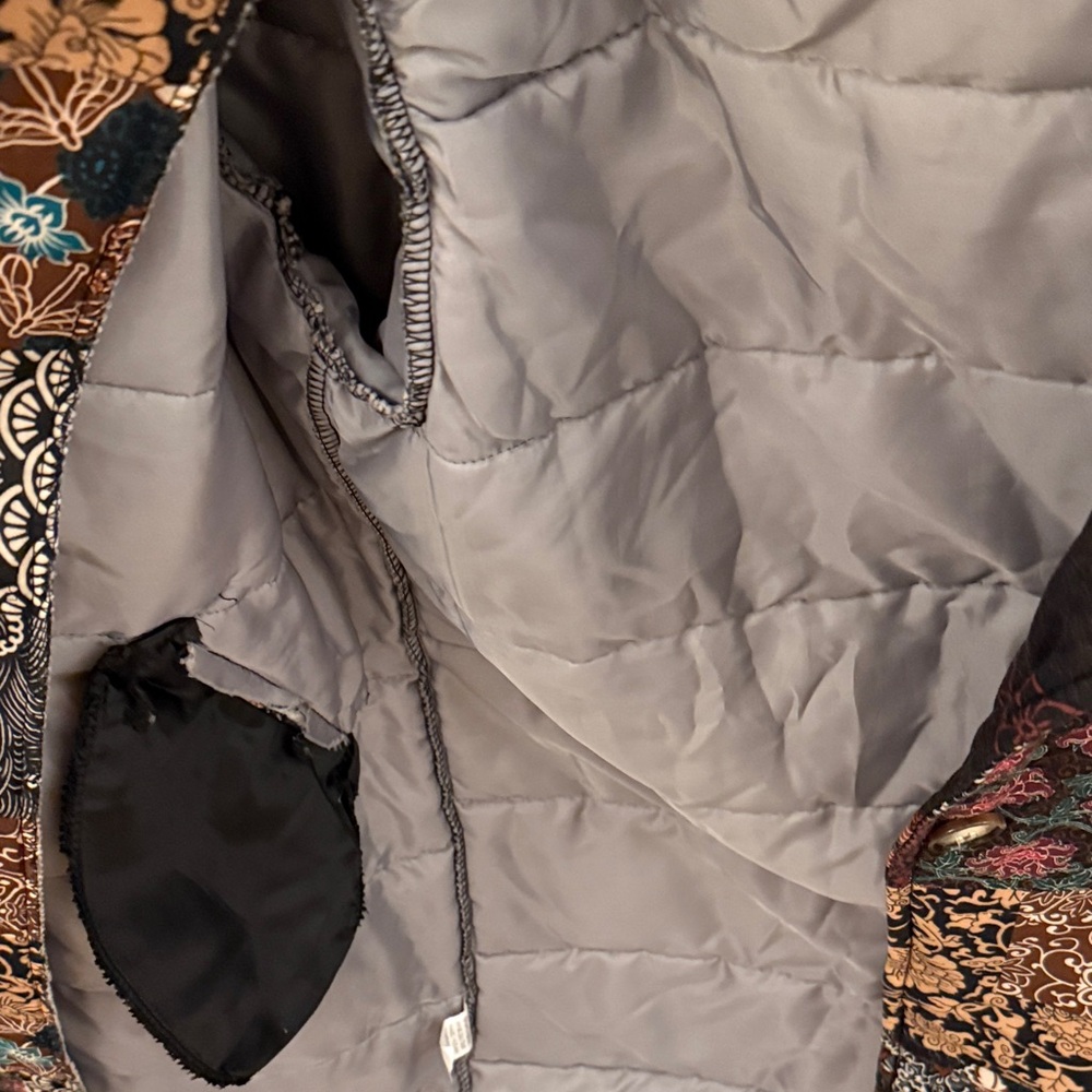 Johanna Paris Patchwork Patterned Coat - image 7